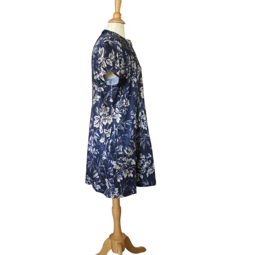 Peruvian Connection Floral Pleated Tunic Dress - Picture 2 of 8